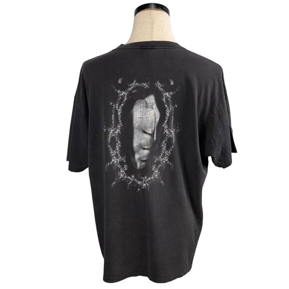 Vintage 90s Pantera Graphic T-Shirt XL Single Stitch Distressed Black - Picture 2 of 9